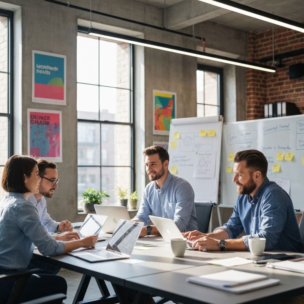 Tanah Subur team collaborating in an agritech office